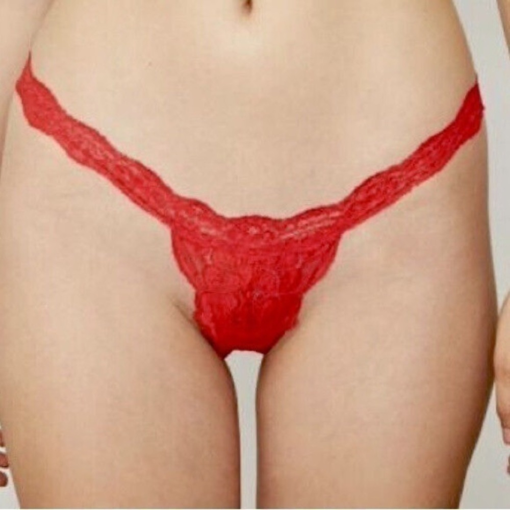 We are HAH T String Me a Thong Siren Red Size Large